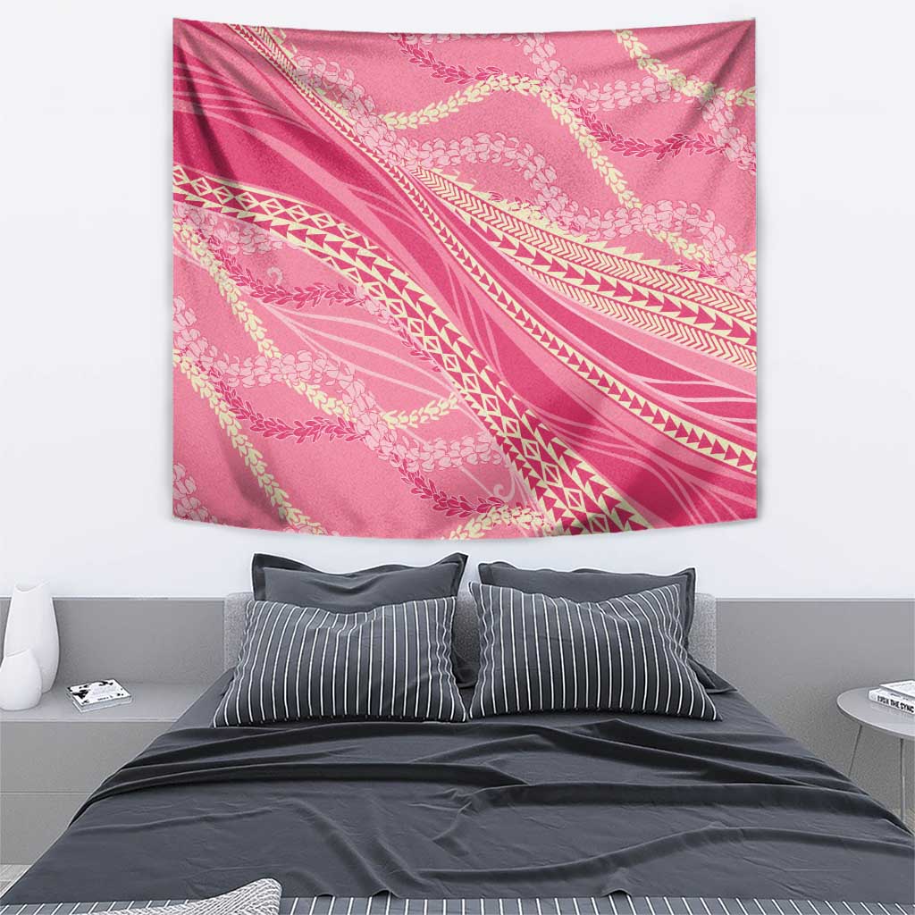 Polynesian Puakeniken Pikake Twisted Lei Tapestry Rose Pink - Polynesian Pride