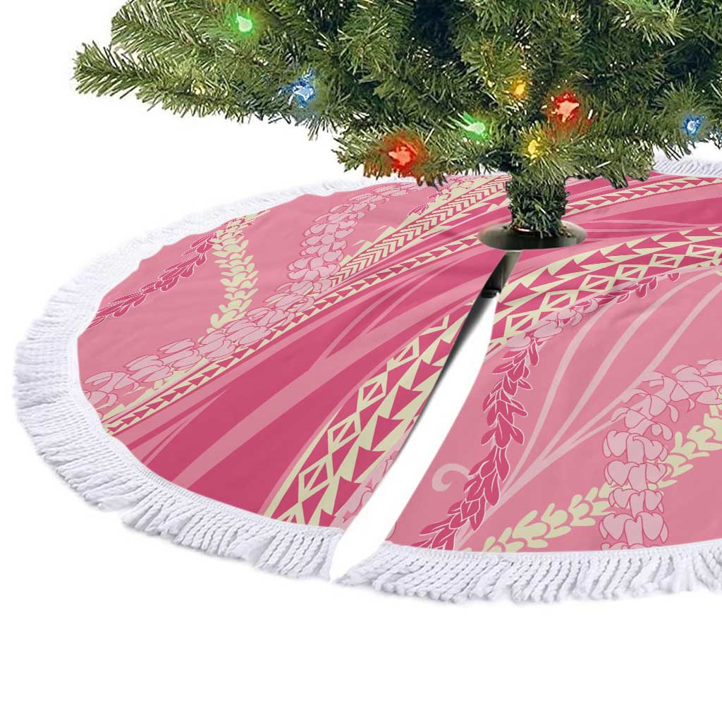 Polynesian Puakeniken Pikake Twisted Lei Tree Skirt Rose Pink - Polynesian Pride