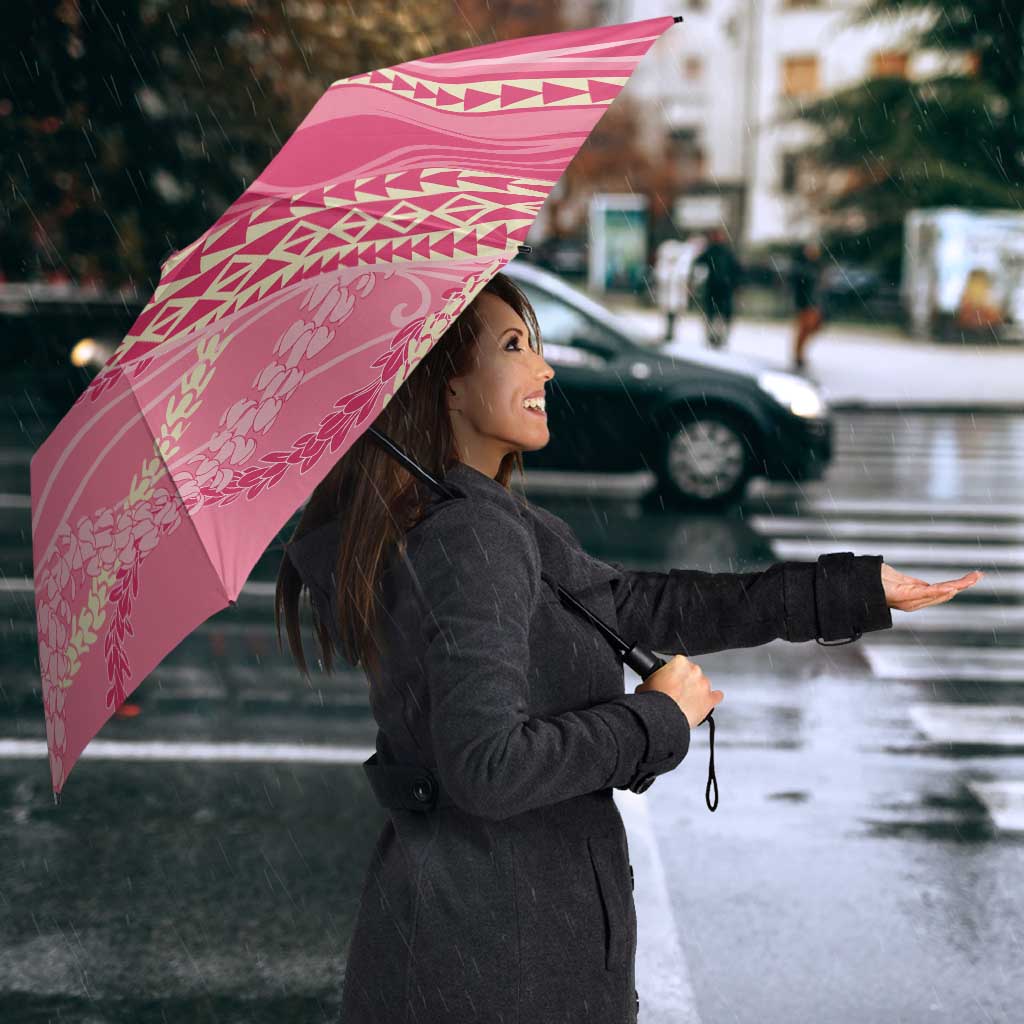Polynesian Puakeniken Pikake Twisted Lei Umbrella Rose Pink - Polynesian Pride