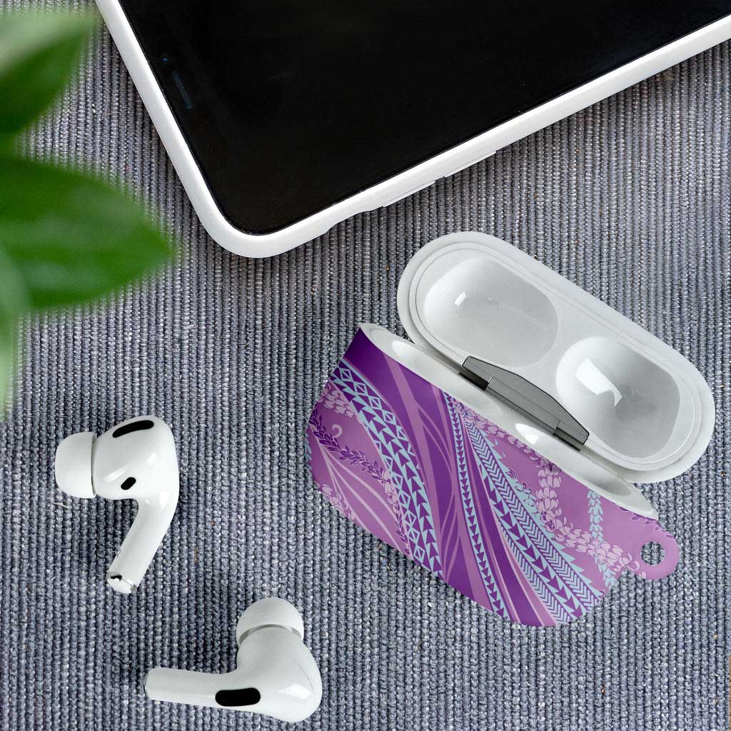 Polynesian Puakeniken Pikake Twisted Lei AirPods Case Amethys - Polynesian Pride