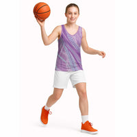 Polynesian Puakeniken Pikake Twisted Lei Basketball Jersey Amethys - Polynesian Pride