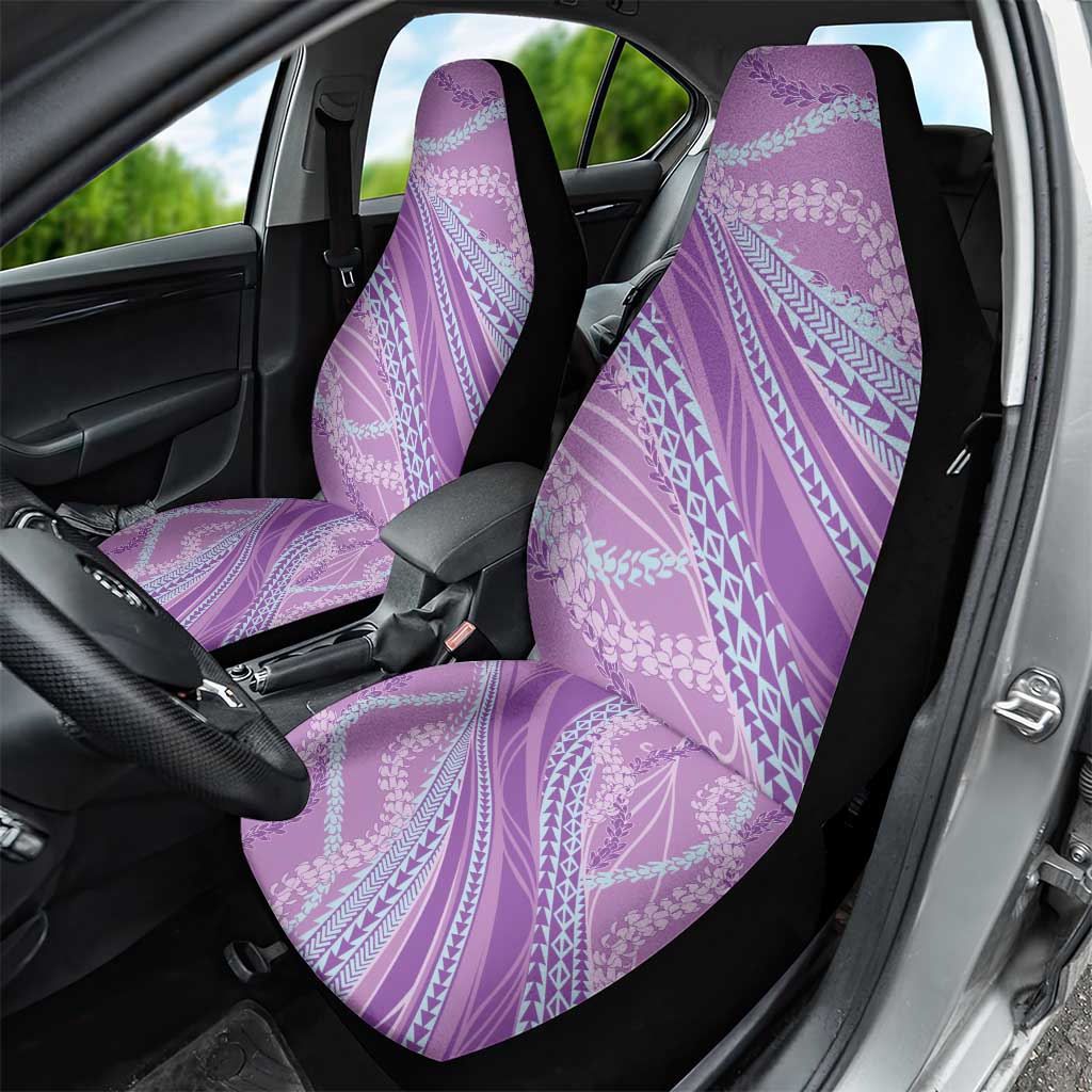 Polynesian Puakeniken Pikake Twisted Lei Car Seat Cover Amethys - Polynesian Pride