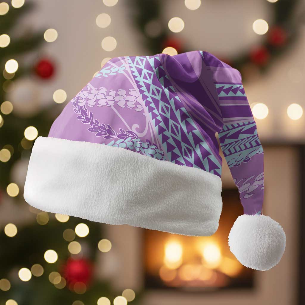 Polynesian Puakeniken Pikake Twisted Lei Christmas Santa Hat Amethys - Polynesian Pride