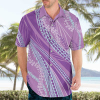 Polynesian Puakeniken Pikake Twisted Lei Hawaiian Shirt Amethys - Polynesian Pride