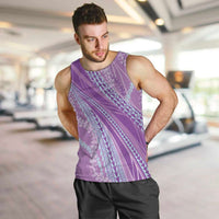 Polynesian Puakeniken Pikake Twisted Lei Men Tank Top Amethys - Polynesian Pride
