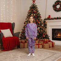 Polynesian Puakeniken Pikake Twisted Lei Christmas Pajama Set Amethys - Polynesian Pride