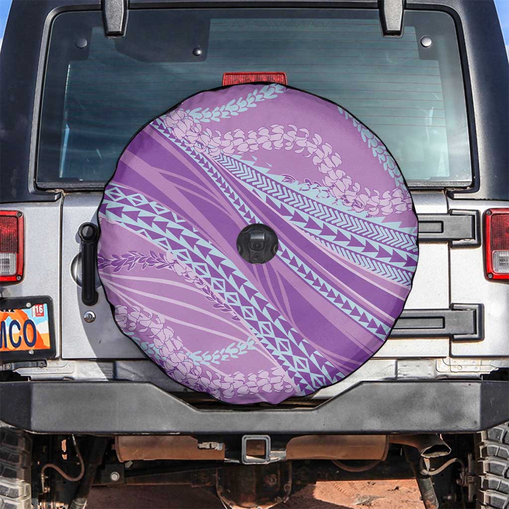 Polynesian Puakeniken Pikake Twisted Lei Spare Tire Cover Amethys - Polynesian Pride