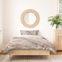 Polynesian Puakeniken Pikake Twisted Lei Bedding Set Beige - Polynesian Pride