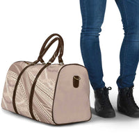 Polynesian Puakeniken Pikake Twisted Lei Travel Bag Beige - Polynesian Pride