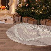 Polynesian Puakeniken Pikake Twisted Lei Tree Skirt Beige - Polynesian Pride