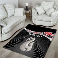 Personalised New Zealand Maori Area Rug Manaia Mix Koru LT7 - Polynesian Pride