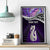 Personalised New Zealand Maori Canvas Wall Art Manaia Paua Shell Purple LT7 - Polynesian Pride