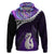 Personalised New Zealand Maori Hoodie Manaia Paua Shell Purple LT7 Pullover Hoodie Purple - Polynesian Pride