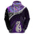 Personalised New Zealand Maori Hoodie Manaia Paua Shell Purple LT7 - Polynesian Pride