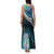 Personalised New Zealand Maori Family Matching Tank Maxi Dress and Hawaiian Shirt Manaia Paua Shell Turquoise LT7 - Polynesian Pride