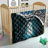 Personalised New Zealand Maori Quilt Manaia Paua Shell Turquoise LT7 - Polynesian Pride