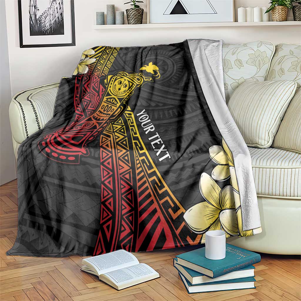Personalized Papua New Guinea Blanket Kundu Drum Carving Motifs