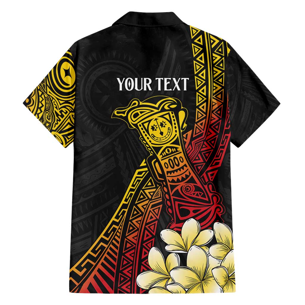 Personalized Papua New Guinea Family Matching Short Sleeve Bodycon Dress and Hawaiian Shirt Kundu Drum Carving Motifs