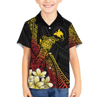 Personalized Papua New Guinea Family Matching Tank Maxi Dress and Hawaiian Shirt Kundu Drum Carving Motifs