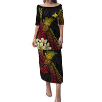 Personalized Papua New Guinea Puletasi Kundu Drum Carving Motifs