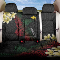 Personalized Papua New Guinea Back Car Seat Cover Kundu Drum Motifs - Sepik Colors