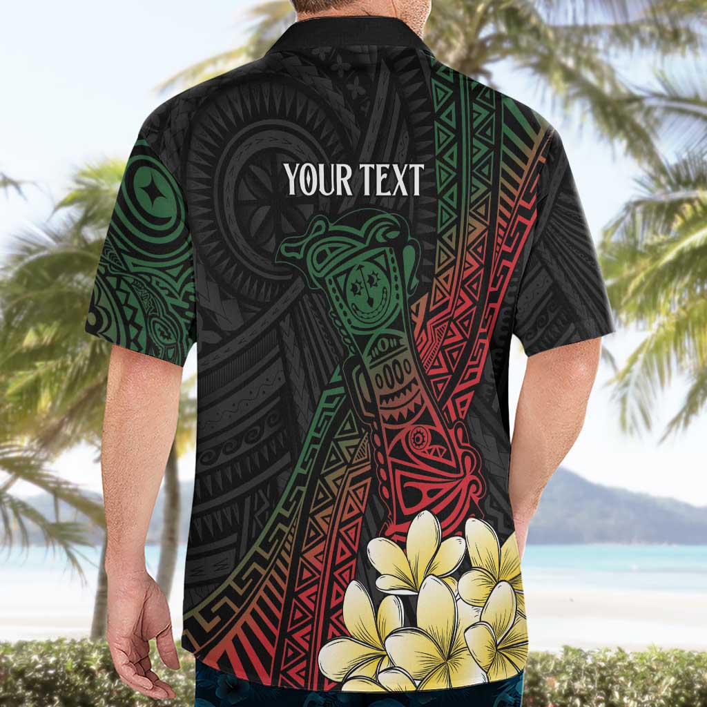 Personalized Papua New Guinea Hawaiian Shirt Kundu Drum Motifs - Sepik Colors