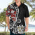 Bula Fiji Tagimaucia Mix Plumeria Masi Tapa Hawaiian Shirt Black LT7 - Polynesian Pride