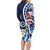Bula Fiji Tagimaucia Mix Plumeria Masi Tapa Family Matching Long Sleeve Bodycon Dress and Hawaiian Shirt Blue LT7 - Polynesian Pride