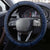 Bula Fiji Tagimaucia Mix Plumeria Masi Tapa Steering Wheel Cover Blue
