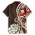 Bula Fiji Tagimaucia Mix Plumeria Masi Tapa Hawaiian Shirt Brown LT7 - Polynesian Pride