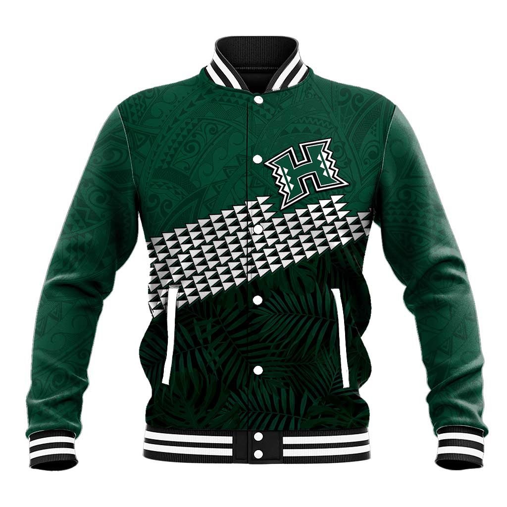 Hawaii Rainbow Warriors Alumni Custom Baseball Jacket Kanaka Arrows Tropical Vibes