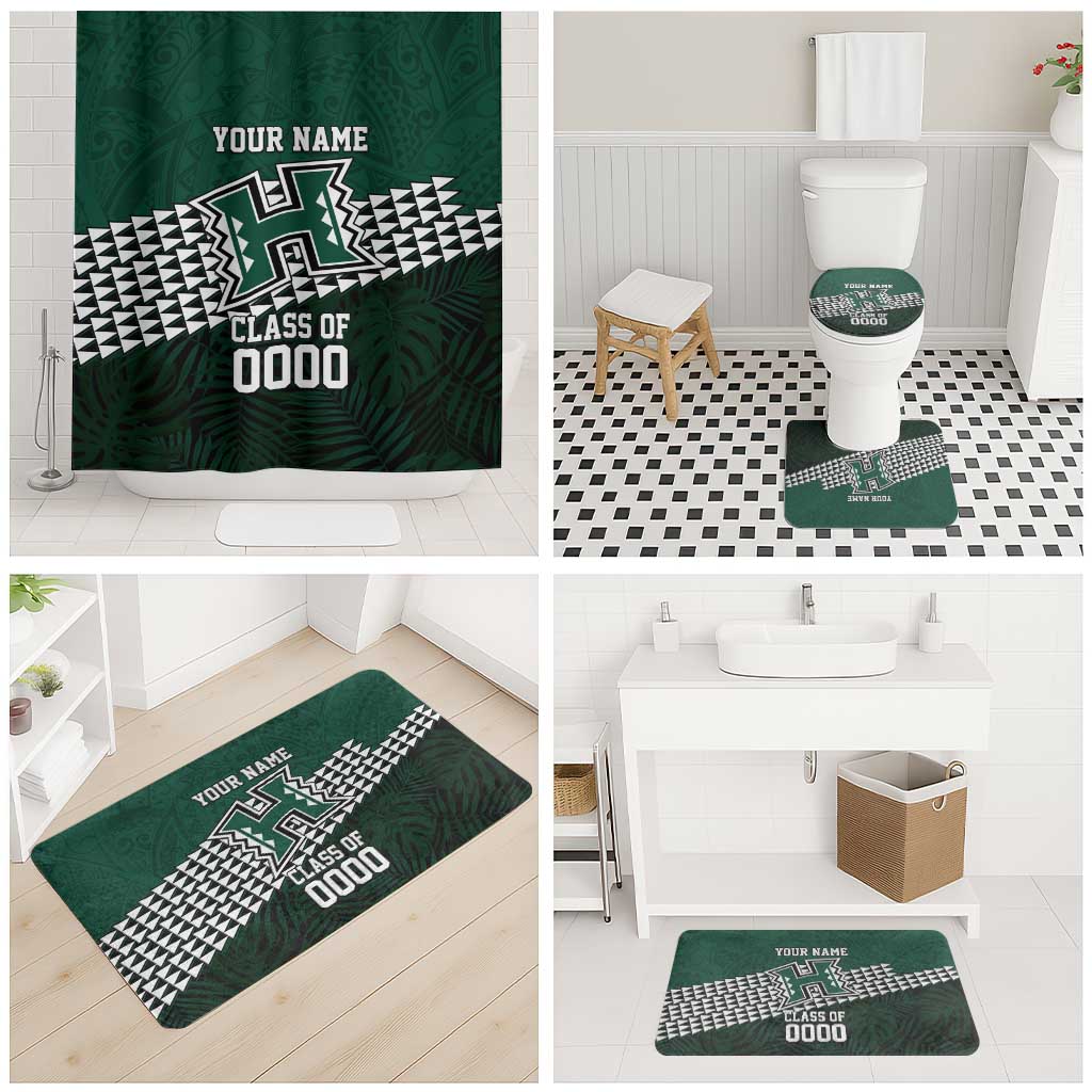Hawaii Rainbow Warriors Alumni Custom Bathroom Set Kanaka Arrows Tropical Vibes
