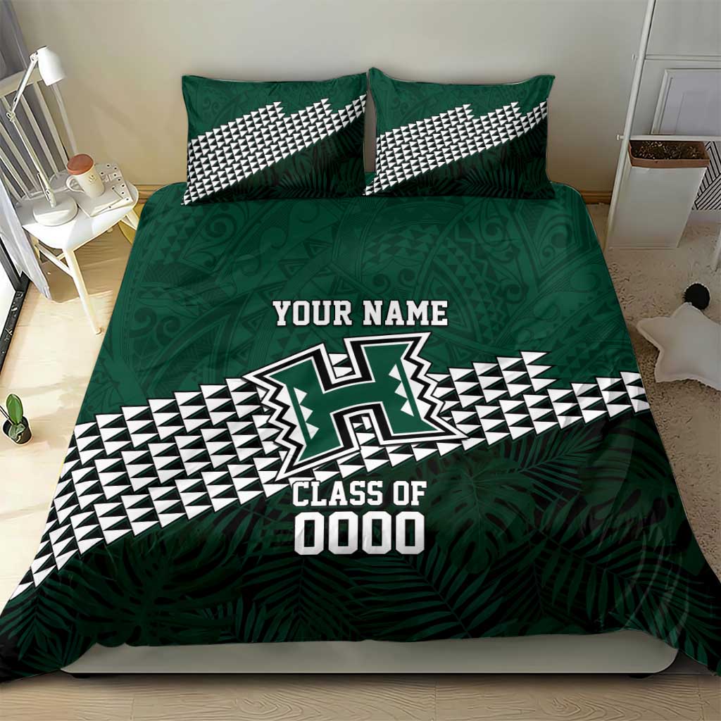 Hawaii Rainbow Warriors Alumni Custom Bedding Set Kanaka Arrows Tropical Vibes