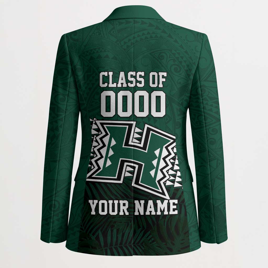 Hawaii Rainbow Warriors Alumni Custom Blazer Kanaka Arrows Tropical Vibes