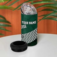 Hawaii Rainbow Warriors Alumni Custom 4 in 1 Can Cooler Tumbler Kanaka Arrows Tropical Vibes