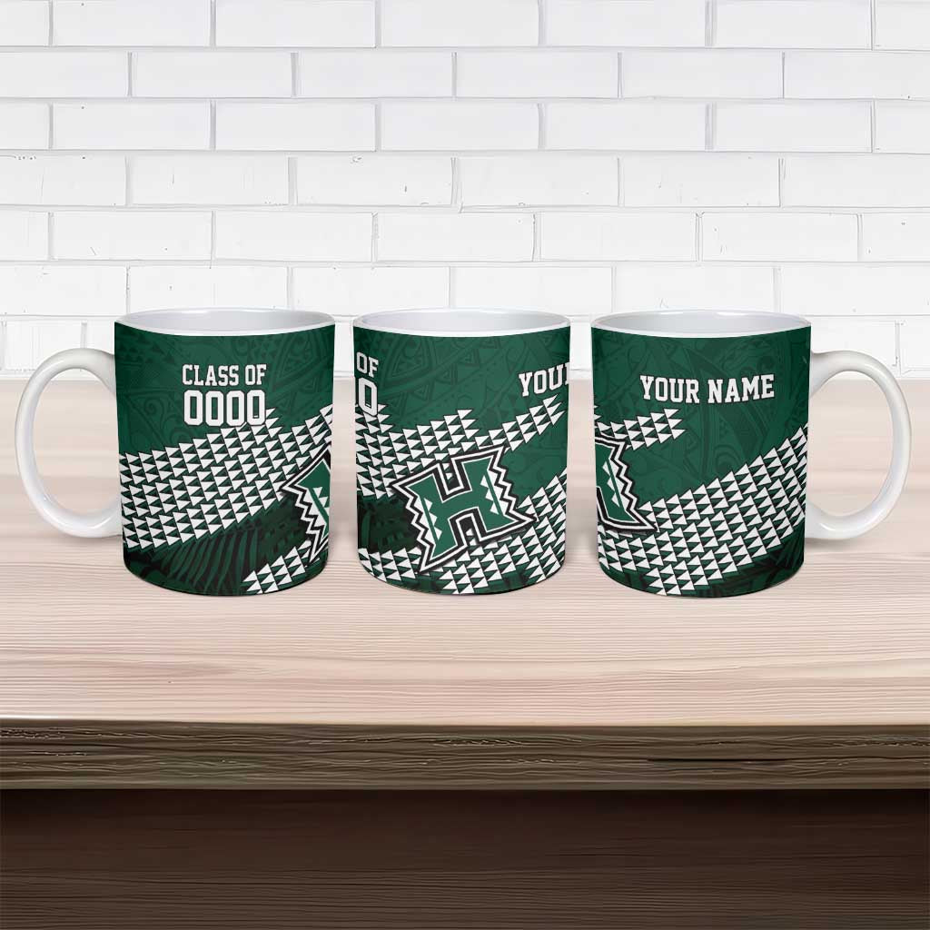 Hawaii Rainbow Warriors Alumni Custom Ceramic Mug Kanaka Arrows Tropical Vibes