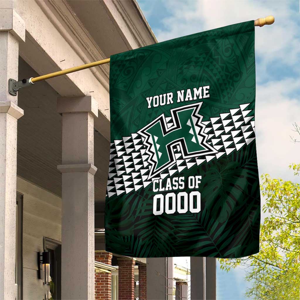 Hawaii Rainbow Warriors Alumni Custom Garden Flag Kanaka Arrows Tropical Vibes