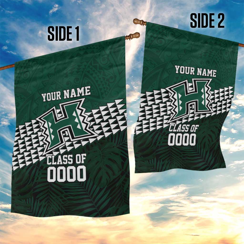 Hawaii Rainbow Warriors Alumni Custom Garden Flag Kanaka Arrows Tropical Vibes