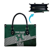 Hawaii Rainbow Warriors Alumni Custom Leather Bag Kanaka Arrows Tropical Vibes