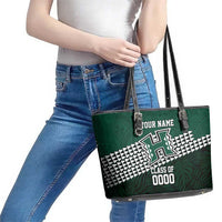 Hawaii Rainbow Warriors Alumni Custom Leather Tote Bag Kanaka Arrows Tropical Vibes