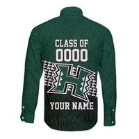 Hawaii Rainbow Warriors Alumni Custom Long Sleeve Button Shirt Kanaka Arrows Tropical Vibes