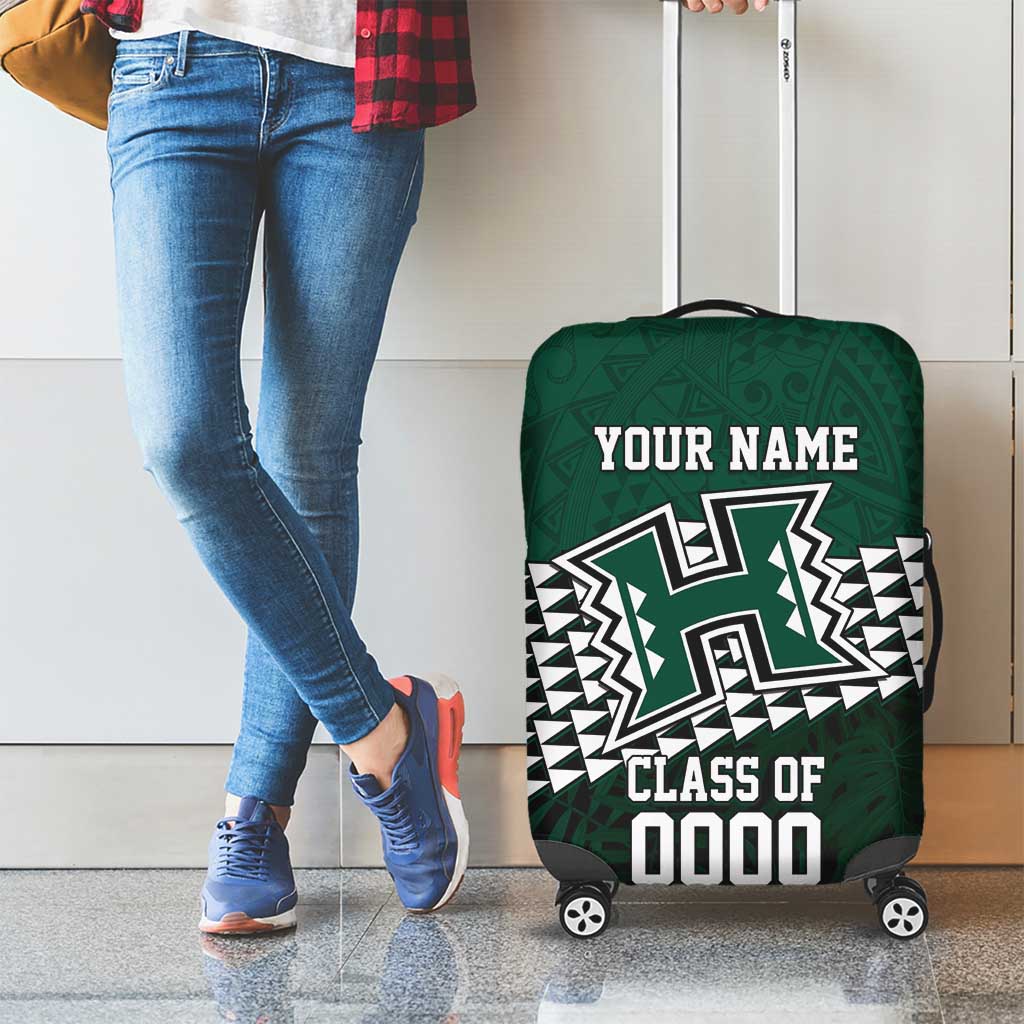Hawaii Rainbow Warriors Alumni Custom Luggage Cover Kanaka Arrows Tropical Vibes
