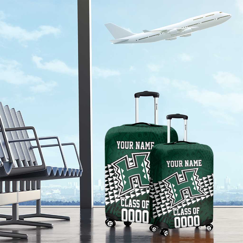 Hawaii Rainbow Warriors Alumni Custom Luggage Cover Kanaka Arrows Tropical Vibes