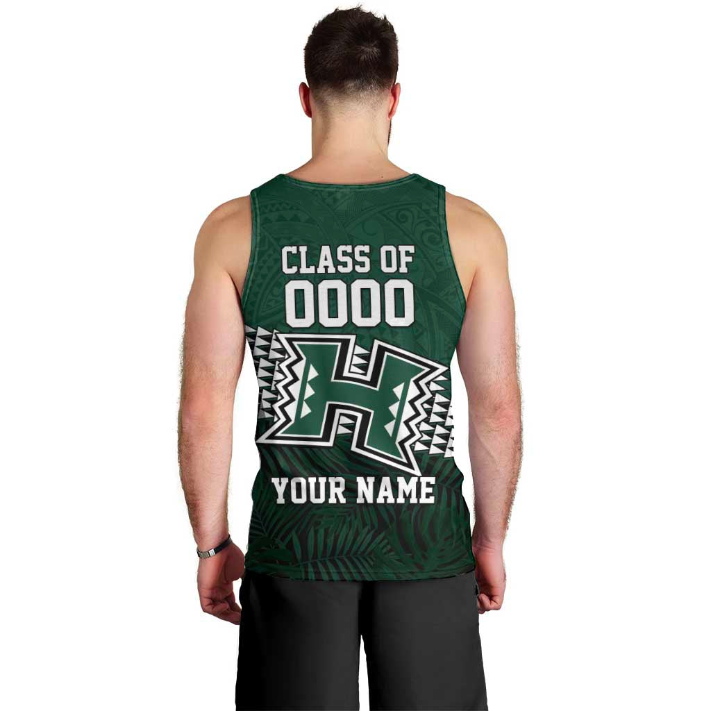 Hawaii Rainbow Warriors Alumni Custom Men Tank Top Kanaka Arrows Tropical Vibes
