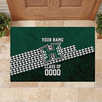 Hawaii Rainbow Warriors Alumni Custom Rubber Doormat Kanaka Arrows Tropical Vibes