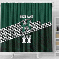 Hawaii Rainbow Warriors Alumni Custom Shower Curtain Kanaka Arrows Tropical Vibes