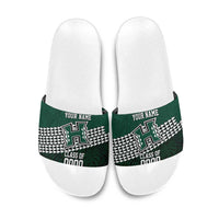 Hawaii Rainbow Warriors Alumni Custom Slide Sandals Kanaka Arrows Tropical Vibes