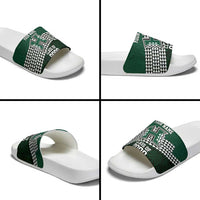 Hawaii Rainbow Warriors Alumni Custom Slide Sandals Kanaka Arrows Tropical Vibes