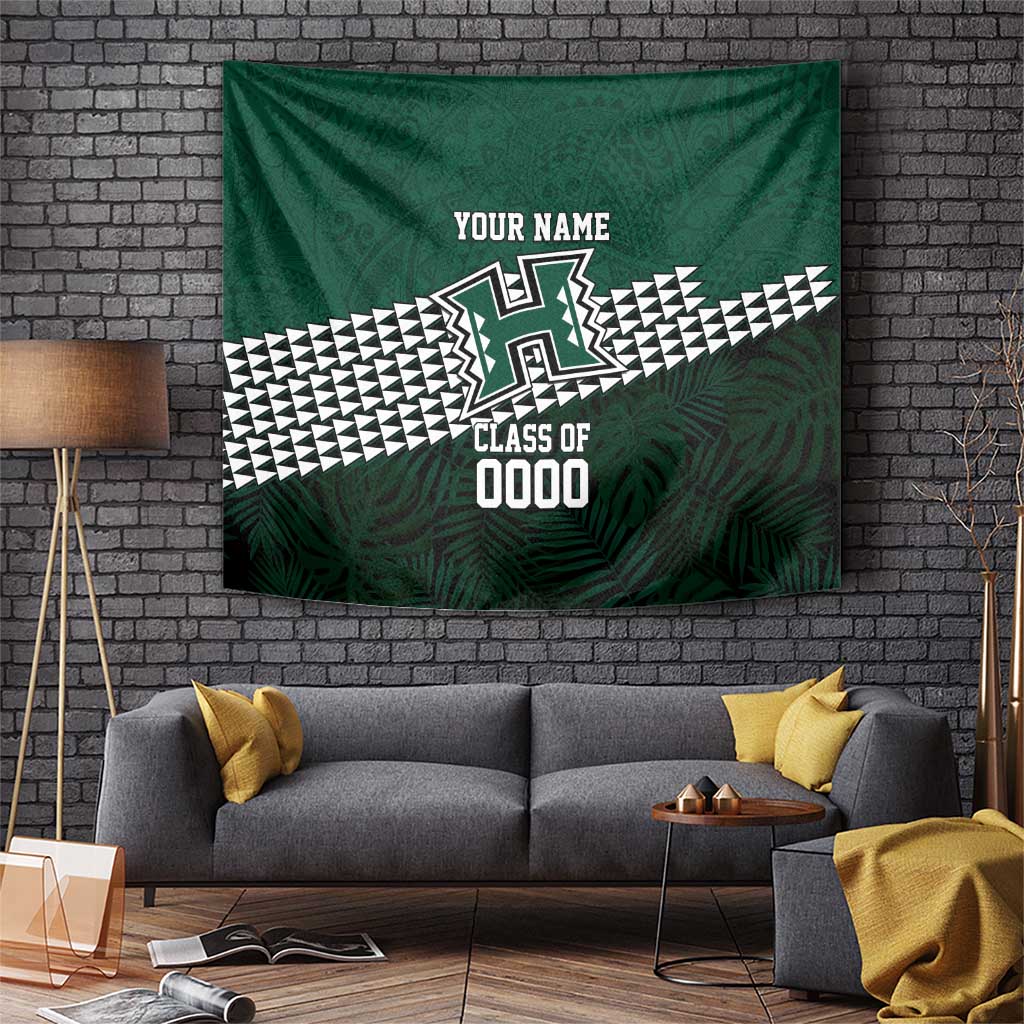 Hawaii Rainbow Warriors Alumni Custom Tapestry Kanaka Arrows Tropical Vibes