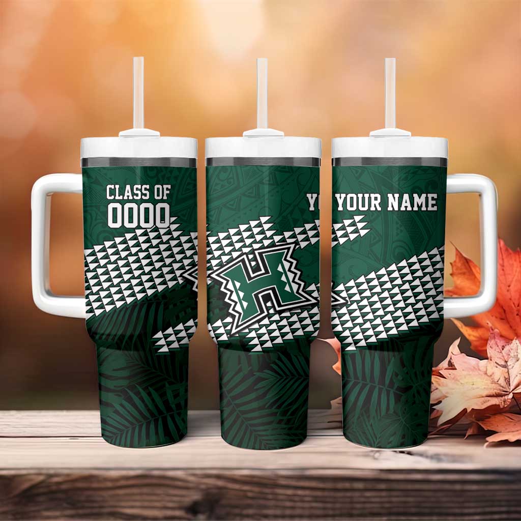 Hawaii Rainbow Warriors Alumni Custom Tumbler With Handle Kanaka Arrows Tropical Vibes